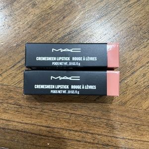 2 New MAC lipsticks in #204 creme d nude
